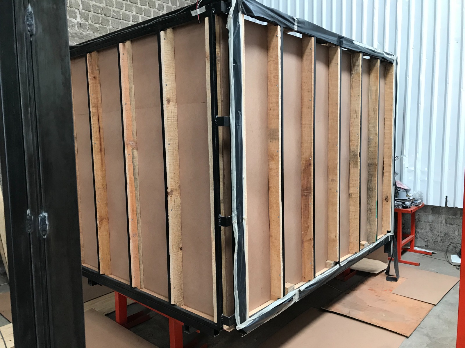 Caja térmica aislada con poliuretano
